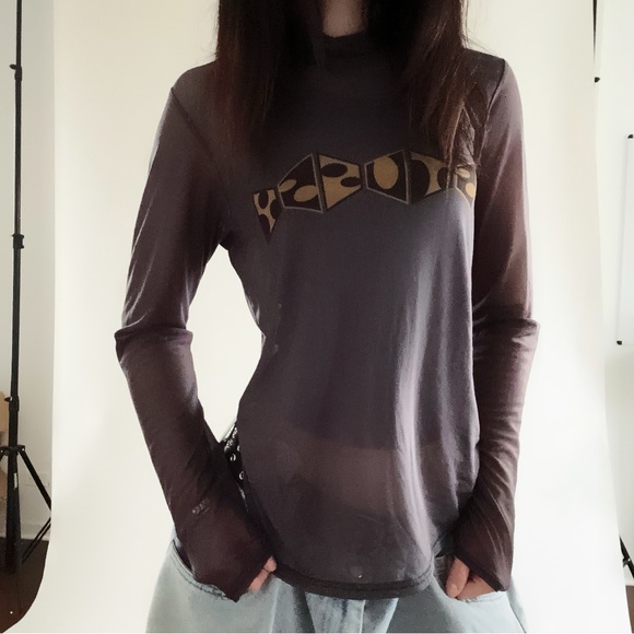 Stussy mesh mock neck long sleeve top - Picture 3 of 4